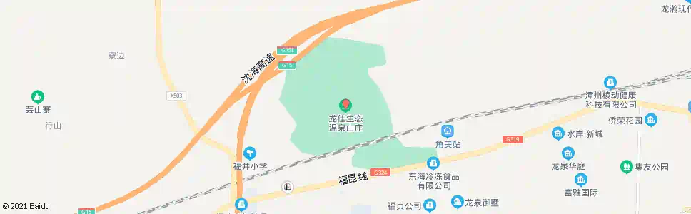 漳州龙佳温泉山庄_公交站地图_漳州公交_妙搜公交查询2025