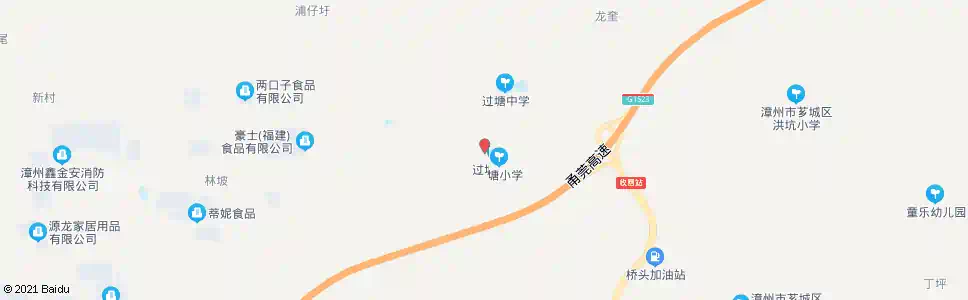 漳州过塘村_公交站地图_漳州公交_妙搜公交查询2025