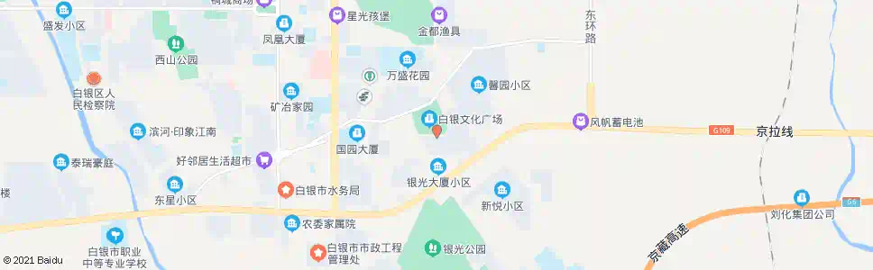 白银山南小区_公交站地图_白银公交_妙搜公交查询2025