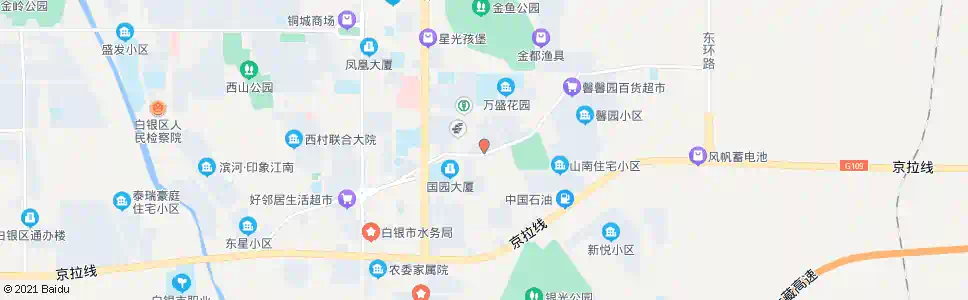 白银银光三角花园_公交站地图_白银公交_妙搜公交查询2025