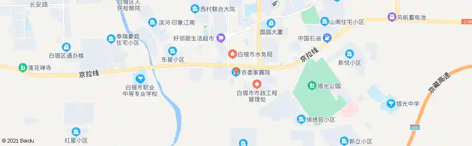 白银农委家属院_公交站地图_白银公交_妙搜公交查询2025