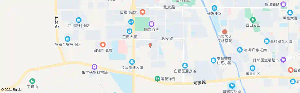 白银银税花园_公交站地图_白银公交_妙搜公交查询2025