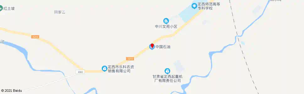 定西南川加油站_公交站地图_定西公交_妙搜公交查询2025