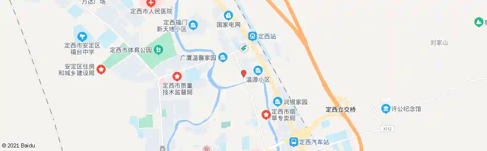 定西自由街口_公交站地图_定西公交_妙搜公交查询2025