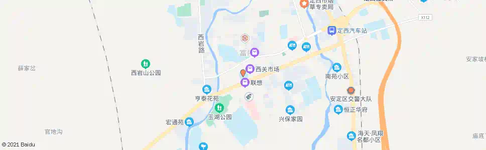 定西北关小学_公交站地图_定西公交_妙搜公交查询2025