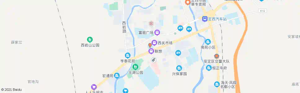 定西西关小学_公交站地图_定西公交_妙搜公交查询2025