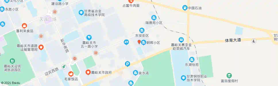 嘉峪关朝晖街区_公交站地图_嘉峪关公交_妙搜公交查询2025