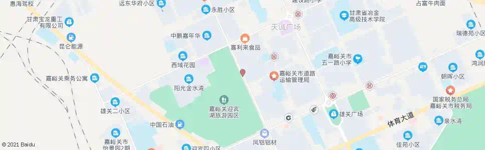 嘉峪关迎宾湖东门_公交站地图_嘉峪关公交_妙搜公交查询2025