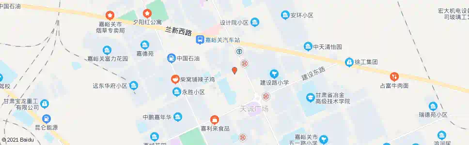 嘉峪关河口路(西)_公交站地图_嘉峪关公交_妙搜公交查询2025