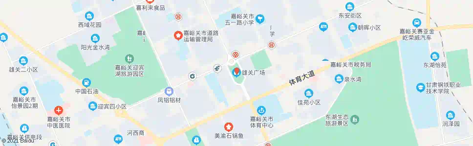 嘉峪关雄关广场南口_公交站地图_嘉峪关公交_妙搜公交查询2025