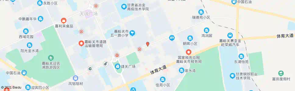嘉峪关朝阳小区_公交站地图_嘉峪关公交_妙搜公交查询2025