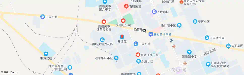 嘉峪关嘉德苑_公交站地图_嘉峪关公交_妙搜公交查询2025