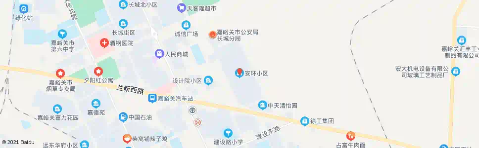 嘉峪关安环小区_公交站地图_嘉峪关公交_妙搜公交查询2025