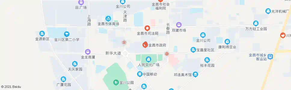 金昌市委大楼_公交站地图_金昌公交_妙搜公交查询2025