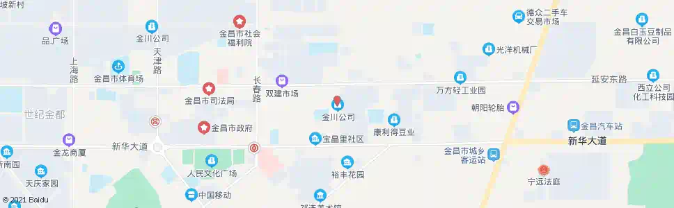 金昌广州路市场_公交站地图_金昌公交_妙搜公交查询2025