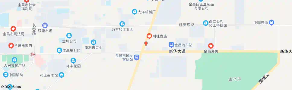 金昌姜大修理厂_公交站地图_金昌公交_妙搜公交查询2025