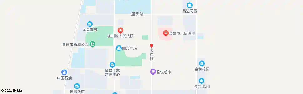 金昌天津路口_公交站地图_金昌公交_妙搜公交查询2025