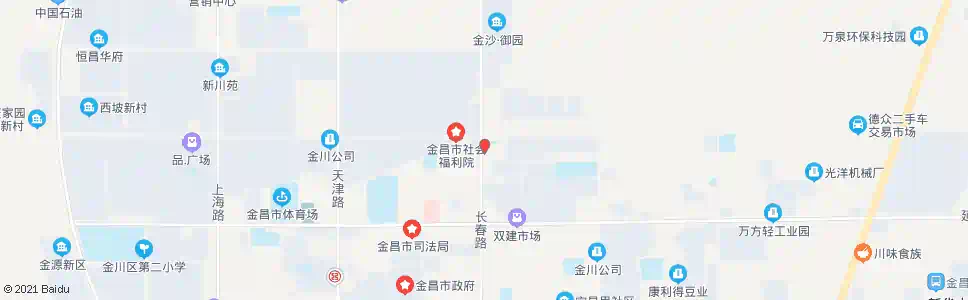 金昌公司四校_公交站地图_金昌公交_妙搜公交查询2025