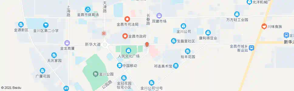 金昌中国银行_公交站地图_金昌公交_妙搜公交查询2025