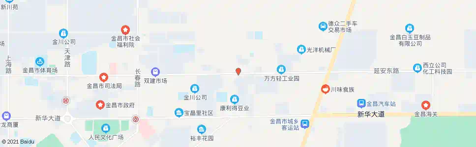 金昌二十二区路口_公交站地图_金昌公交_妙搜公交查询2025