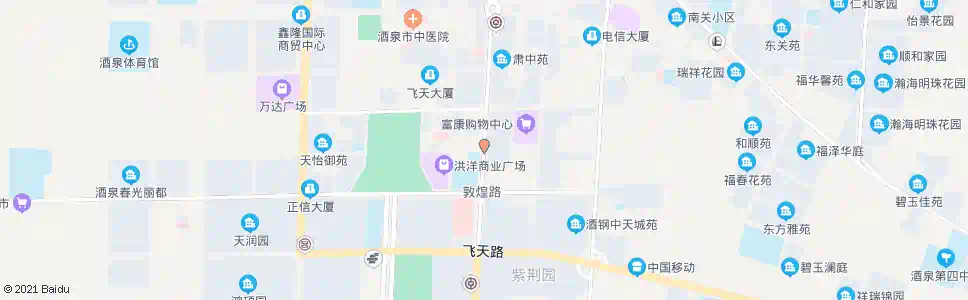 酒泉家世界六号楼_公交站地图_酒泉公交_妙搜公交查询2025