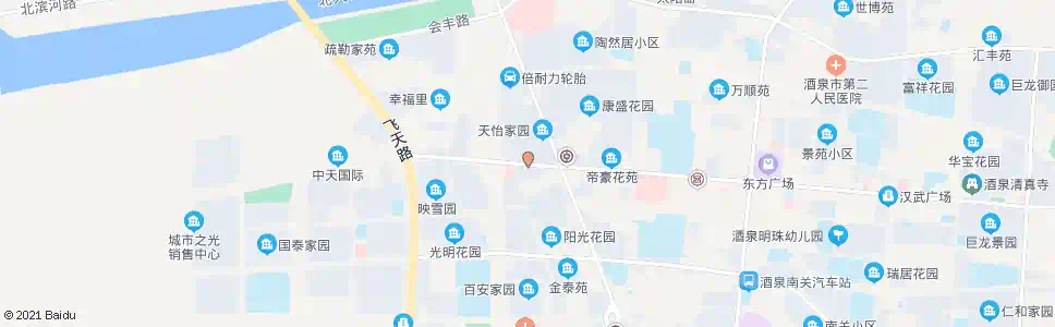 酒泉汽配一条街_公交站地图_酒泉公交_妙搜公交查询2025
