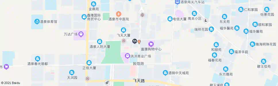 酒泉富康家世界_公交站地图_酒泉公交_妙搜公交查询2025