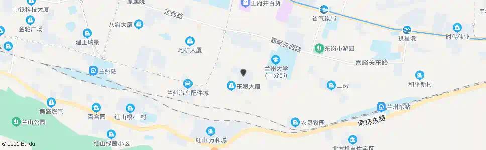 兰州定西路东口(八一阳光家园)_公交站地图_兰州公交_妙搜公交查询2025