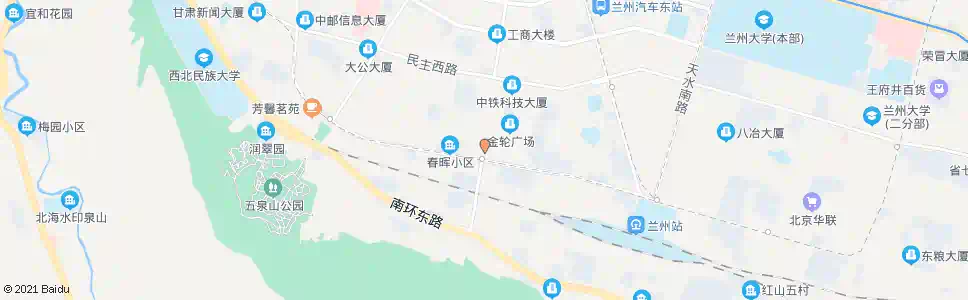 兰州铁路局(时代灯饰城)_公交站地图_兰州公交_妙搜公交查询2025