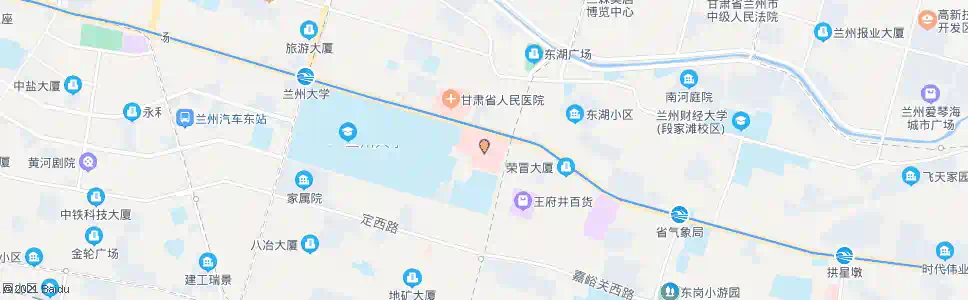 兰州兰大一院_公交站地图_兰州公交_妙搜公交查询2025