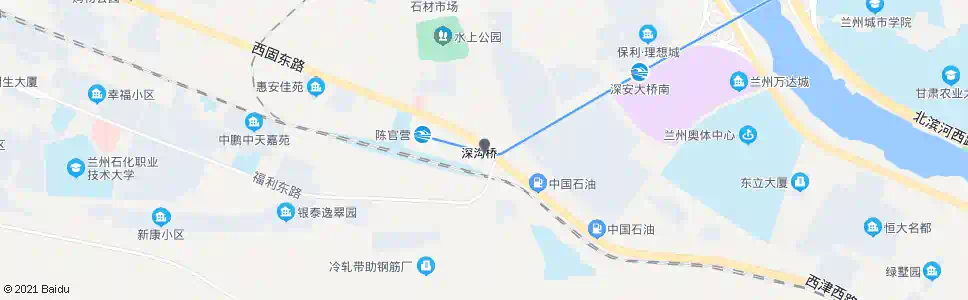 兰州深沟桥(天庆国际新城)_公交站地图_兰州公交_妙搜公交查询2025