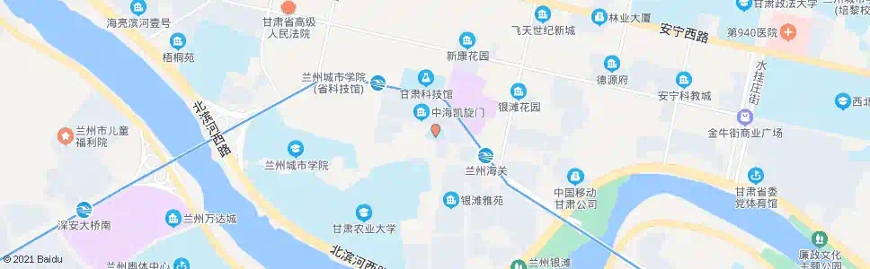 兰州银滩路小学_公交站地图_兰州公交_妙搜公交查询2025