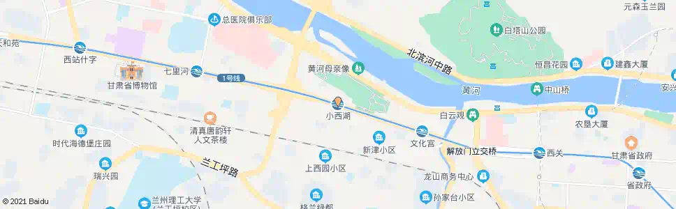 兰州小西湖_公交站地图_兰州公交_妙搜公交查询2025