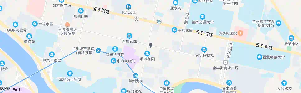 兰州安宁高新区路口_公交站地图_兰州公交_妙搜公交查询2025