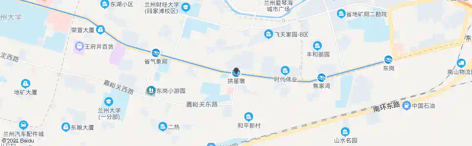 兰州拱星墩_公交站地图_兰州公交_妙搜公交查询2025