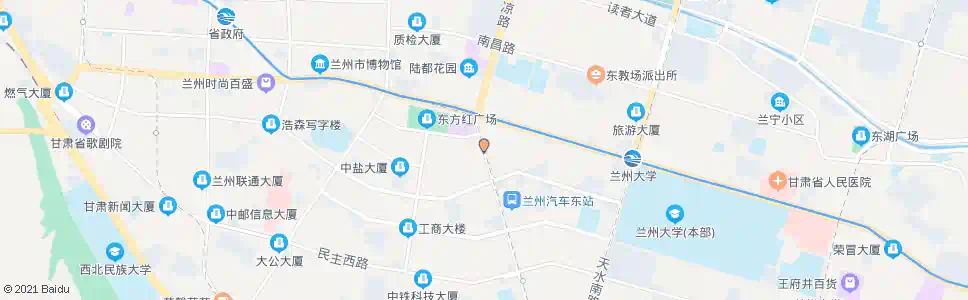 兰州广场南路东口_公交站地图_兰州公交_妙搜公交查询2025