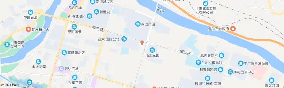 兰州雁园路十字_公交站地图_兰州公交_妙搜公交查询2025