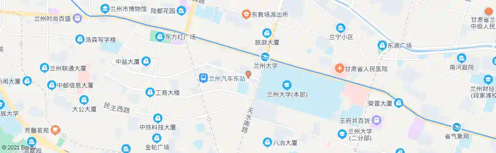 兰州甘南路东口_公交站地图_兰州公交_妙搜公交查询2025