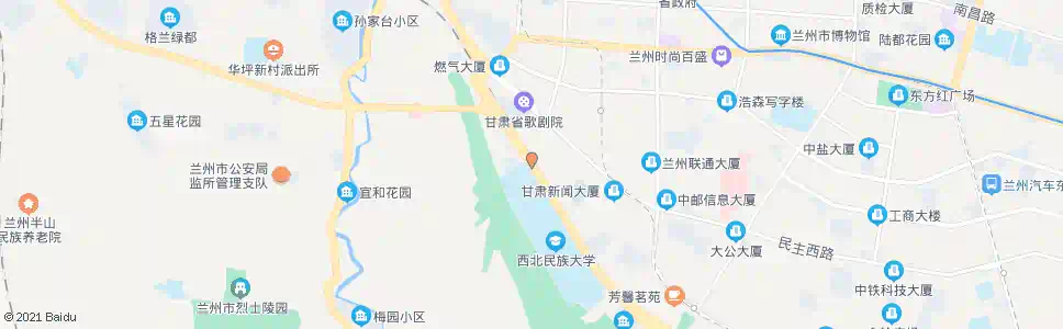 兰州民院家属院_公交站地图_兰州公交_妙搜公交查询2025
