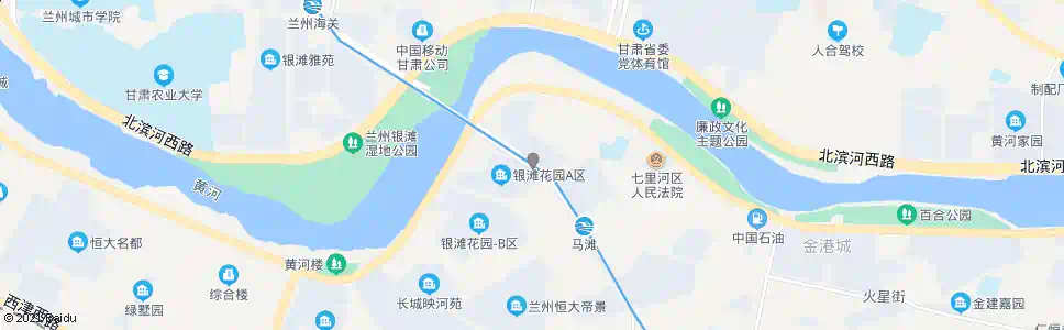 兰州银滩桥东_公交站地图_兰州公交_妙搜公交查询2025