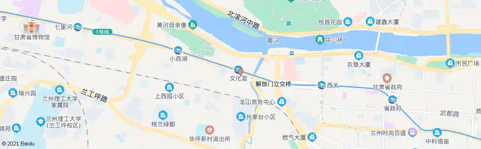 兰州文化宫_公交站地图_兰州公交_妙搜公交查询2025