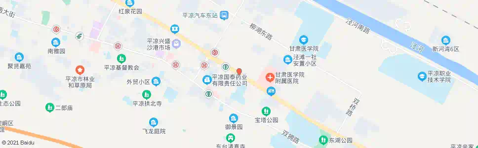 平凉平凉二中_公交站地图_平凉公交_妙搜公交查询2025