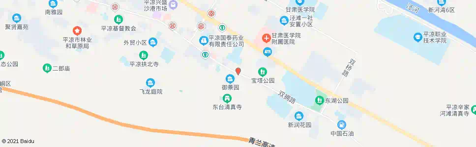 平凉宝塔路_公交站地图_平凉公交_妙搜公交查询2025