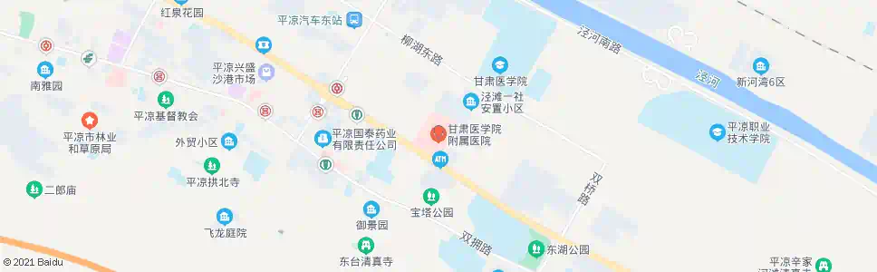 平凉市医院_公交站地图_平凉公交_妙搜公交查询2025