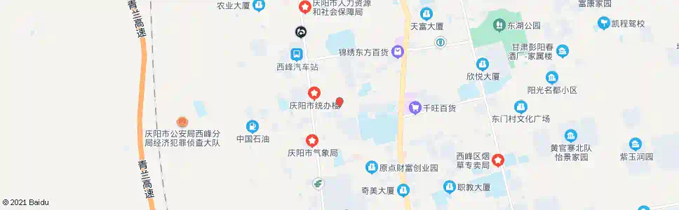 庆阳市农机公司_公交站地图_庆阳公交_妙搜公交查询2025