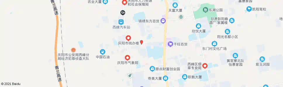 庆阳安定西路_公交站地图_庆阳公交_妙搜公交查询2025
