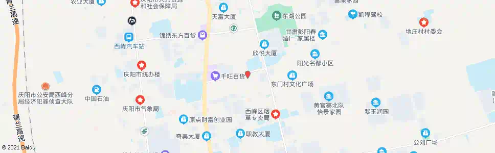 庆阳南苑百佳超市_公交站地图_庆阳公交_妙搜公交查询2025