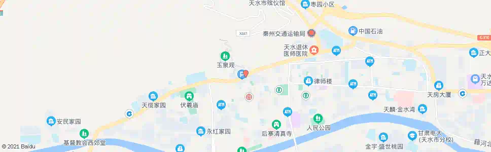 天水玉泉观_公交站地图_天水公交_妙搜公交查询2025