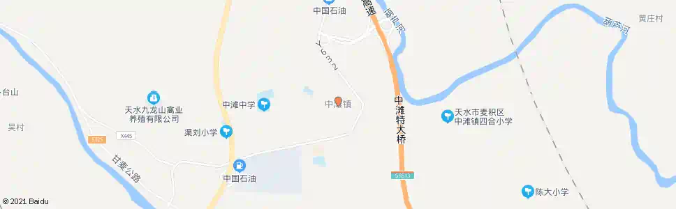 天水中滩镇政府_公交站地图_天水公交_妙搜公交查询2025