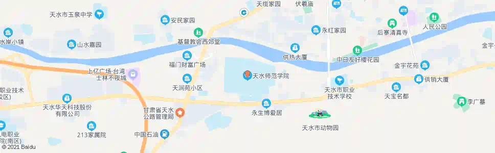 天水第二师范_公交站地图_天水公交_妙搜公交查询2025